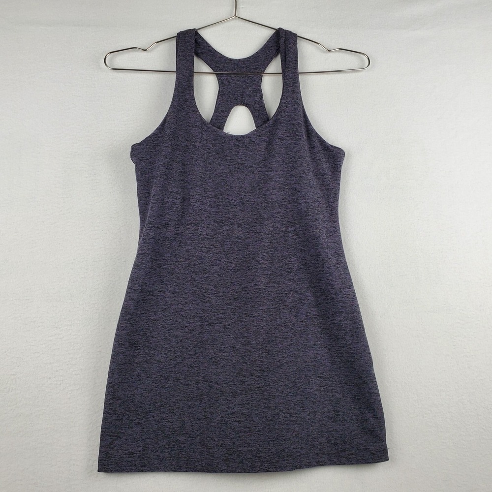 Beyond Yoga Tank Top Womens Small Purple Spacedye Stretch Racerback Pullover